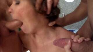 Double Penetration, Swallow cum with Evelyne Foxy, Frank & Mugur EURO Hard Fuck, Anal  T1